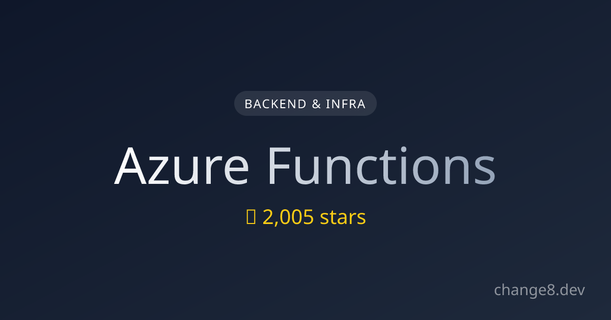 Azure Functions Changelog - Change8